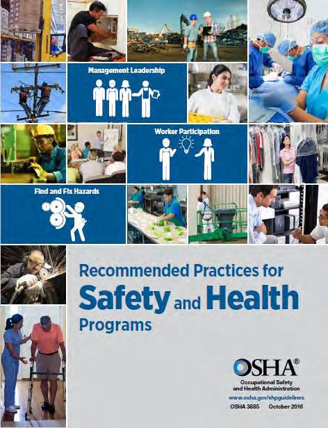 Safety and Health Management System Elements 1. Management Leadership 2. Worker Participation 3. Hazard Identification and Assessment 4. Hazard Prevention and Control 5. Education and Training 6.