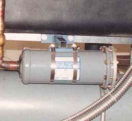 COMPRESSOR: hermetic or semihermetic compressors take low pressure/low temperature refrigerant gas and compress the gas into high pressure/high temperature gas (figure 6.2A).