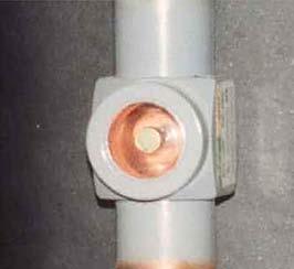 EXPANSION VALVE: the expansion valve throttles flow of refrigerant liquid into the evaporator and creates a pressure drop in the refrigerant system that allows the liquid refrigerant to boil off