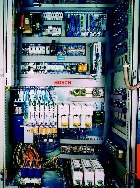 EMC standard cabinet configuration for modern servo drives signal electronics power equipment mains
