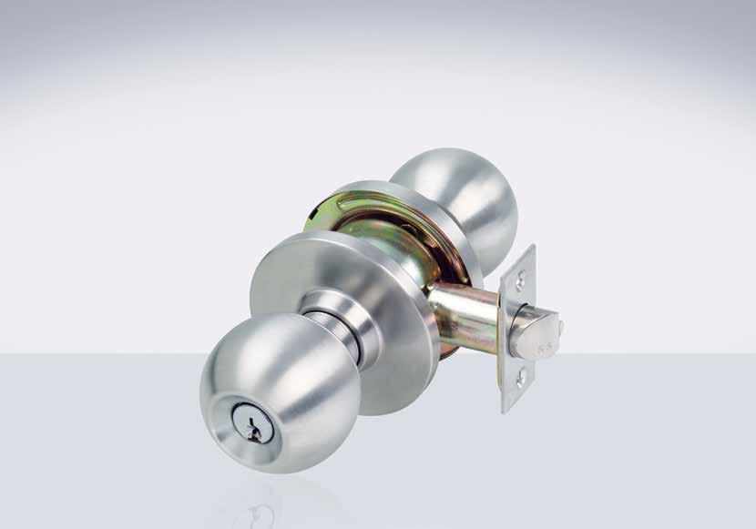 Commercial Key in Knob Lockset YK16/YK17 The Yale Commercial Series Locksets incorporate a cylindrical chassis design housing a PD cylinder.