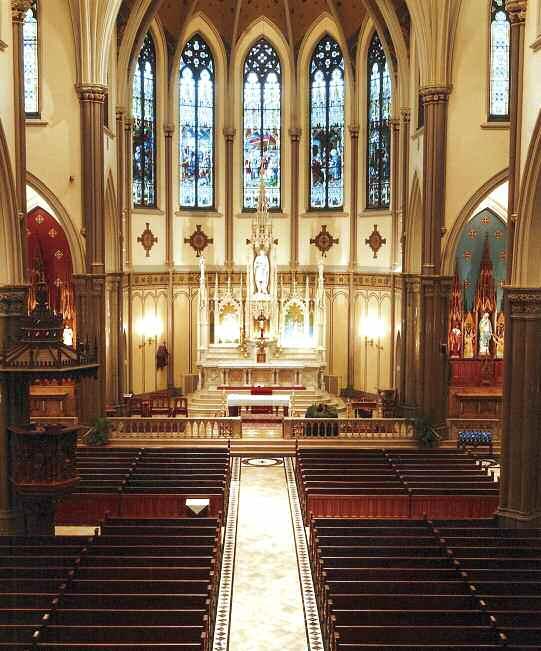 St. Louis, Buffalo, New York Color selections, decorative effects, flooring materials & design, lighting & liturgical recommendations were provided to successfully complete the