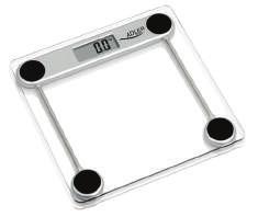 ) BATHROOM SCALE Max load: 150 kg precision: 100 g Tempered safety glass platform Big, clear LCD screen Operates on: 1 x CR2032 3V Body fat, hydration, muscle monitor 5 PCS/CTNS EAN 5908256838352 5