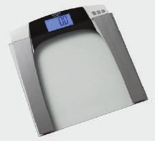 ) BATHROOM SCALE Max load: 150 kg, precision: 100 g Body fat monitor Body hydration monitor 12 profile memories Measure error indicator Power: supply: 3V CR2032 (included) 4 PCS/CTNS EAN
