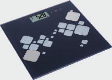 8132 BATHROOM SCALE Max capacity: 180 kg, Division: 100g Memory: 12 persons Auto zero, auto OFF Measure body fat/water/muscle/bone by BIA principle Indicate calorie intake requirement per day for