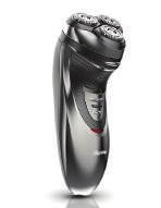 blades Battery operated Includes: machine oil, cleaning brush, adaptor ELECTRIC SHAVER Individually floating heads Ultra-thin microgroove outer foil Exact shaving system Pop-up trimmer ON / OFF