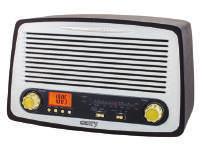 Power: 2 x 2,5 W, Stereo Dimensions: 42cmX33cmX27cm RETRO RADIO European and British plugs Frequency range: LW 150-280 khz, FM 88-108 MHz