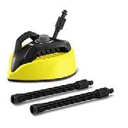 0 PS 40 power scrubber with three integrated high-pressure nozzles. Powerful cleaning action removes stubborn dirt from surfaces quickly and easily. Ideal for stairs and edges.