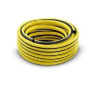 0 The PrimoFlex (1/2") flexible garden hose is 20 m long, temperature-resistant, comes with pressure-resistant reinforcement technology and contains no substances that are harmful to