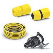 645-191.0 Ergonomically designed universal hose coupling for convenient handling. Hoses Hose set for pressure washers 4 2.645-156.0 Hose set for high-pressure cleaning or garden watering.