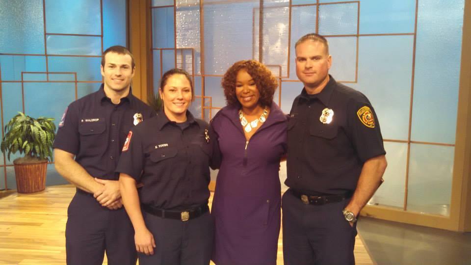 Representing the Village Fire Department On KHOU Channel 11