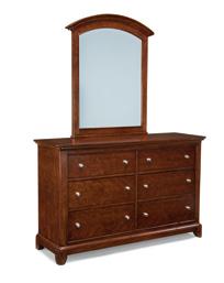 2880 Classic Clear Cherry Finish with Brushed Nickel Finished Knobs 2880-6200 Desk Hutch 4 Adj.