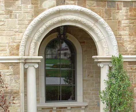The Architect s various use of Cast Stone throughout this grand estate, was innovative and instrumental in achieving the