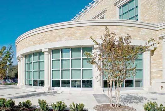TCU Brown Lupton Student Center Commercial Excellence What is the role of Cast Stone?