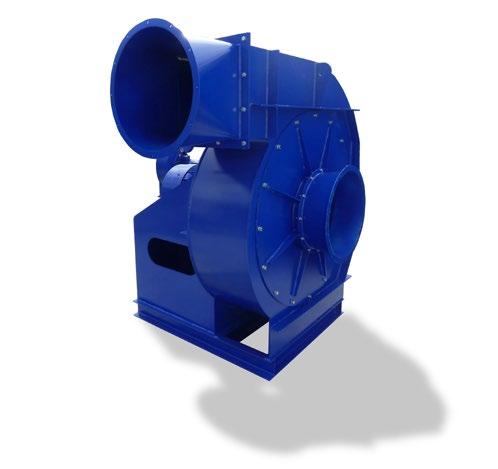 Power consumption (max): up to 90 kw and more Conveying material Transport fans for the pneumatic transport of wood chips, dust, paper, tissue paper, cardboard, corrugated cardboard and