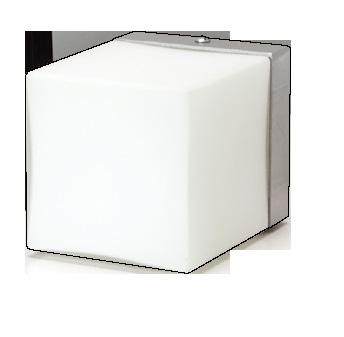 G9 Wall Light GW049 Cube Glass Wall Light Cube glass wall light. Pull glass front for easy lamp replacement. 75(L) x 75(W) x 95(D)mm Max.