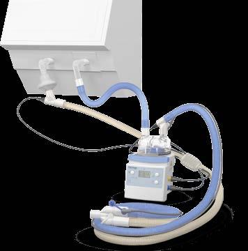 F&P 850 and F&P 550 Systems 2 3 Illustration:. MR850 humidifier. 2. MR290 water chamber, 900MR805 heater wire adaptor, 900MR869 temperature/flow probe. 3. RT380 breathing circuit.