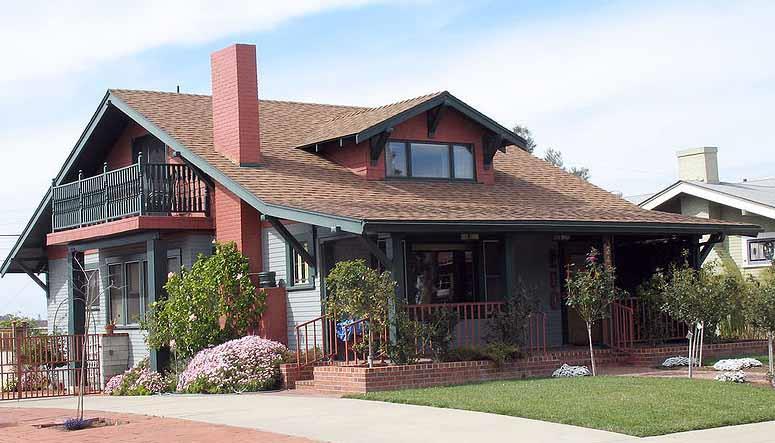 Arts & Crafts Bungalow A less-costly residential home developed from Arts & Crafts Movement