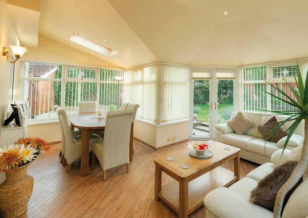 A light and spacious Garden Room offers