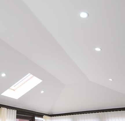 A revitalised living space Tailor your roof with downlighters and roof windows, to create the right kind of ambience you need.