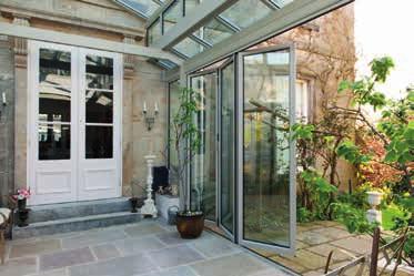 Attractive, slim-line profiles offer reduced sightlines for a more aesthetically pleasing door.