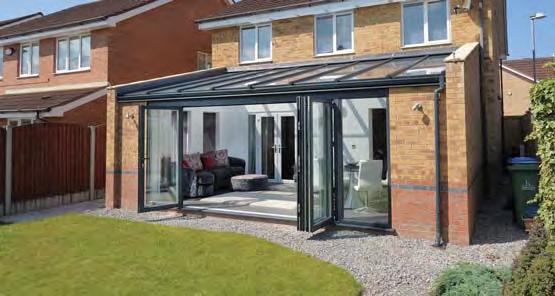 conservatory Combined with differing elements like full height glazing for the