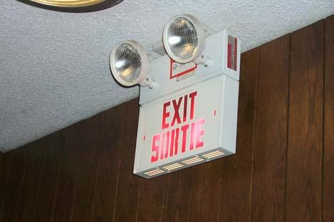 4.4 Emergency Lighting Emergency Lighting is verified to ensure that emergency lighting is installed at exits and principle routes, providing access to exits in open floor areas.