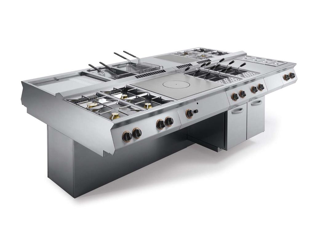 The Essence Cantilever solution A perfect cooking island for our Chefs, a solid and dynamic