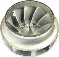 thicknesses up to 30 mm Closed duplex impellers, cast