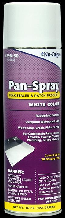 Pan-Spray Quick and economical repair for: Condensate Pan cracks Leaks