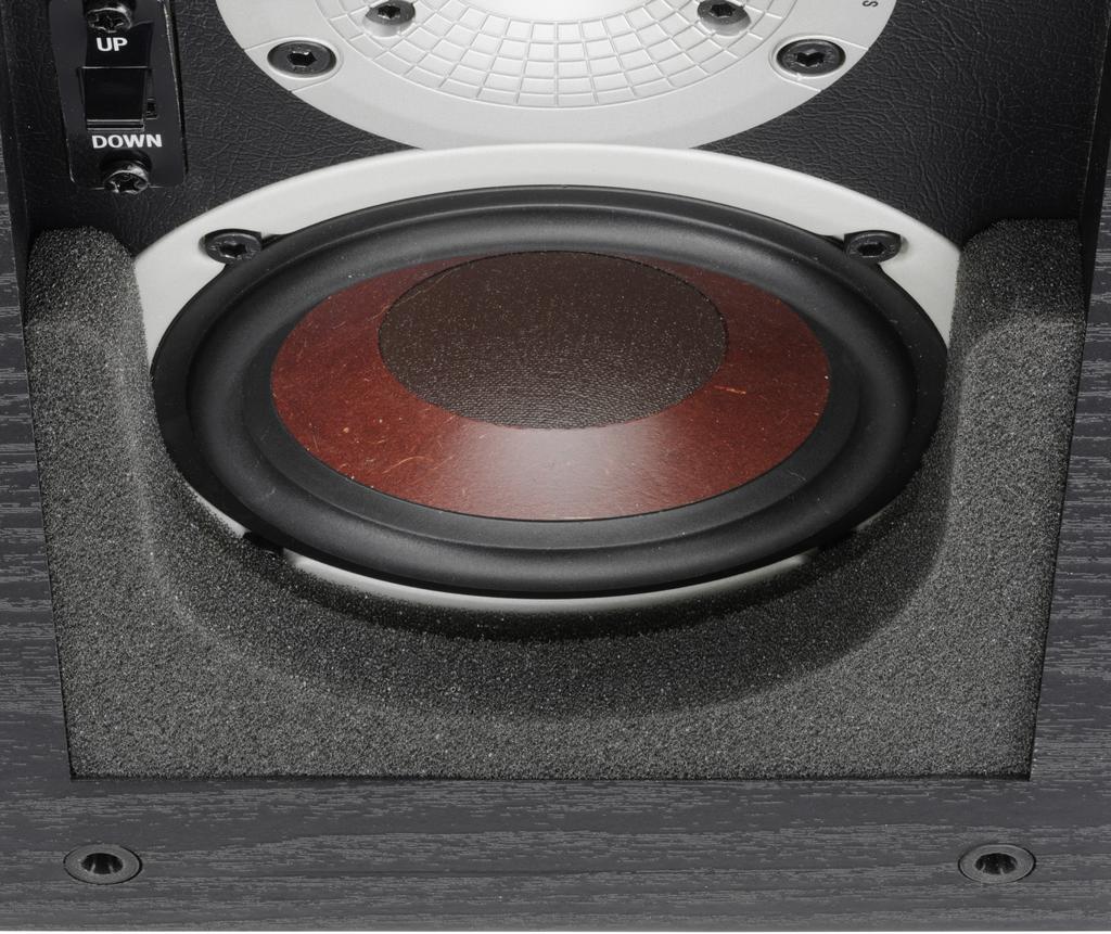 FOAM PADDING The recessed front baffle on the ALTECO C-1 helps ensure that audio is delivered more precisely towards the listening position.