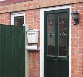 Our PVC-U doors come with fully reinforced frames and multi-point locks to ensure maximum security.