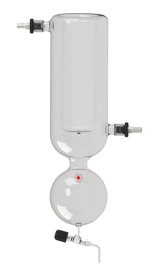 12 Vacuum Traps 8756-12 8756 Vacuum Trap Single, with Reservoir Dry ice vacuum trap that features a 1000mL reservoir flask with 3 bore, 1:5 PTFE stopcock off bottom for easy draining.