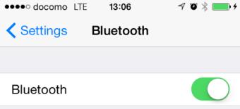 Clicking the OK button will display the message Please turn Bluetooth ON, which requires the standard ios procedure to turn ON Bluetooth. 5.