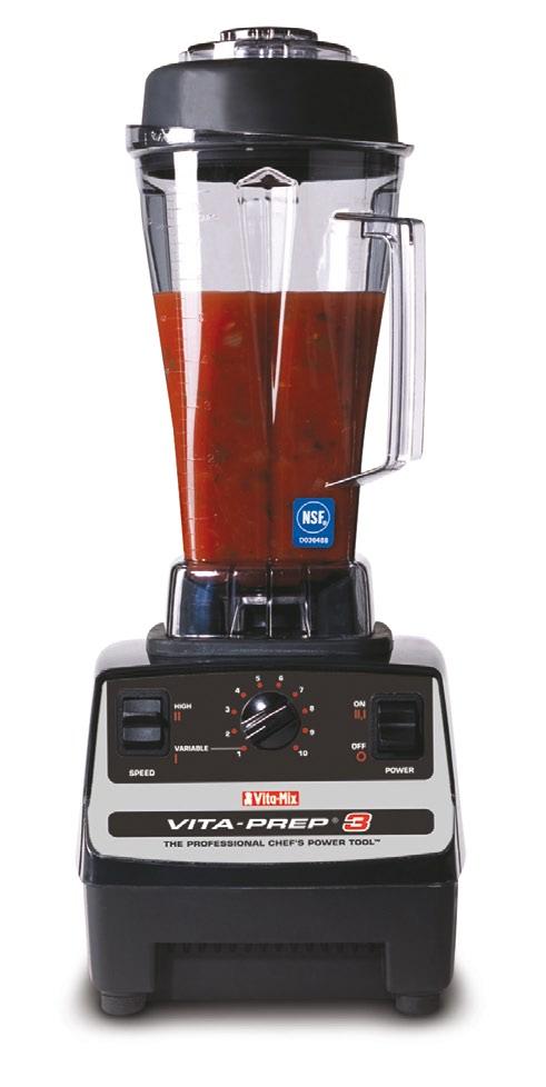 The blender comes complete with a perspex sound-reducing cover and the body casing around the motor is specially designed to ensure that the blender runs quieter than the sound level of normal