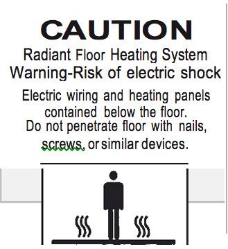 1 lnstall the electrical junction box or boxes above floor level according to local safety and building regulations and codes.