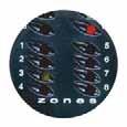 Each of your sensors has a zone location labeled on the back. To help you remember this information, your alarm unit has a sticker on the bottom that labels zone locations.