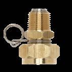 REPLACEMENT PARTS Wash-Down Adapters SS/Brass 1/2" NPT Swivel Stainless 1/2" NPT