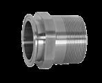 S/S Tri- Fittings & Adapters x Male NPT Adapter Size Thread NPT 304 Stainless Steel 316 Stainless Steel ½" ½" 21MP4-050 $ 32.76 21MP6-050 $ 51.49 ¾" ¾" 21MP4-075 36.17 21MP6-075 43.