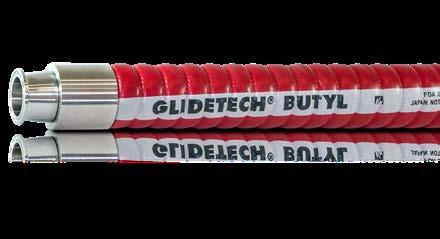 Food & Beverage Glidetech Butyl Vacuum HG Bend Radius A premium grade low permeation extra flexible suction and delivery hose suitable for wine and spirits.