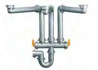 Franke Plumbing Kits have a manifold with an incline and an air vent for faster water disposal, together with a unique Waste Disposal Unit connector on all models.