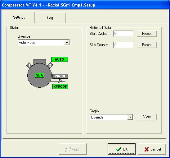MT Refrigeration Technician Manual Compressor Plug-In Settings You have to enter the Maintenance or Configuration Mode before entering the plug-in to be able to perform overrides and other functions.