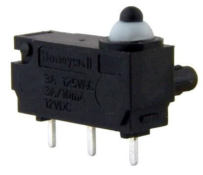 The switch when provided with integral wire leads is sealed to IP67 and is suitable for applications where the switch assembly would be exposed to liquids or particulate contaminates in the