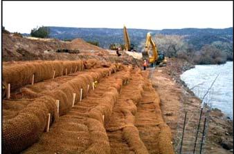 Advantages of coir blocks over conventional fabric-wrapped soil lifts A sturdier, more durable structure Part of this reflects the coir block.