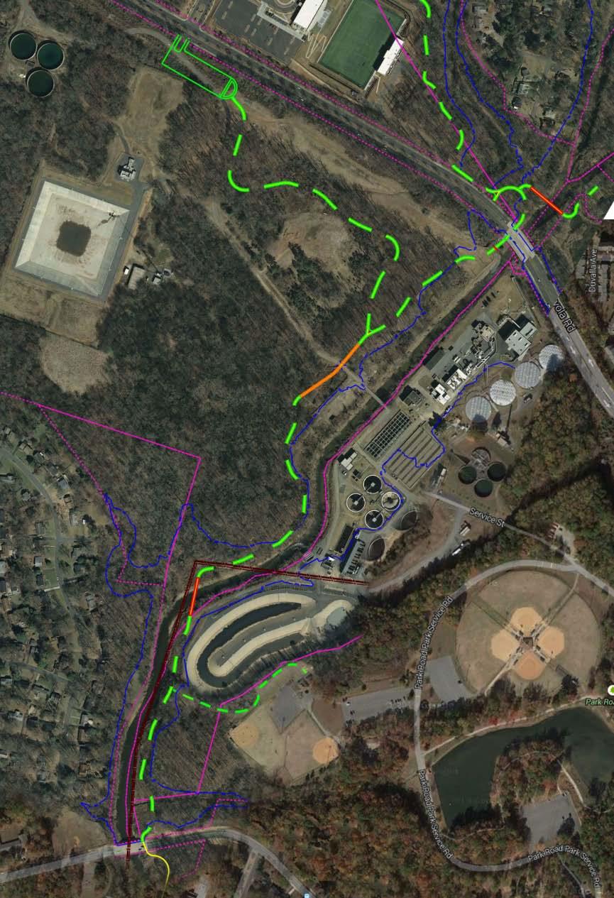 Preliminary Trail Alignment 2- Tyvola to Archdale Proposed Trailhead Parking/Greenway Access Future Expansion Future Bridge Crossing