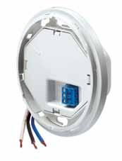 Self-Contained Power Base Adaptor Patent-pending design converts Leviton low voltage ceiling sensors to line voltage Ideal for both existing buildings with limited access to low-voltage wiring and