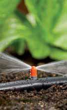 4 2 19 5 8 18 18 10 17 17 Gentle mist irrigation Planted borders can be watered below foliage level with spray nozzles, which are installed directly in the pipe 5 using the installation tool 4.