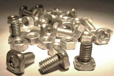 19 Bolts Square Headed Bolts/Nuts Pack