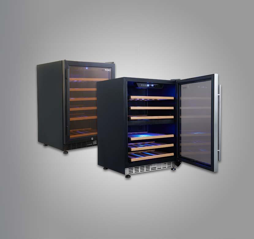 Vino Pro Undercounter Drinks Chiller Vino Pro Undercounter Wine Fridge Keep your drinks chilled in the matching style and premium quality of the Husky Vino Pro range with this Undercounter Drinks