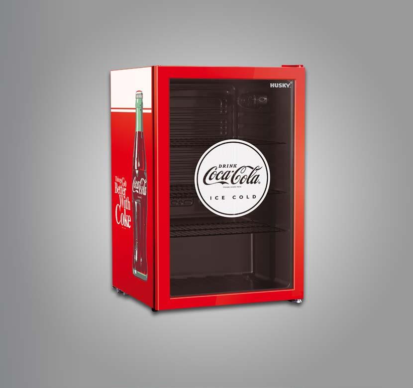 Glass Door Countertop Coca-Cola Bar Fridge Officially Licensed classic Coca-Cola styling Double Glazed Low E glass door for added insulation and superior energy efficiency A+ energy efficiency